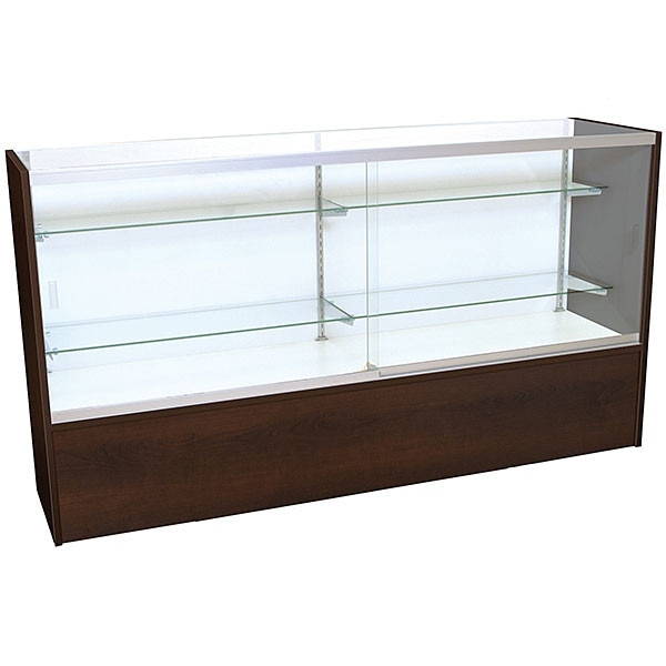 Front Open Showcase 70 inch - Chocolate Cherry w/light