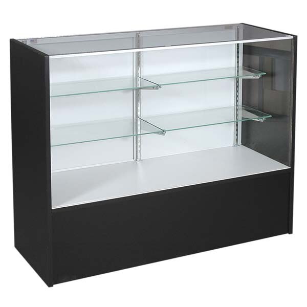 Full vision showcase - black 48" with light
