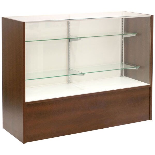 Full vision showcase - chocolate cherry 48"