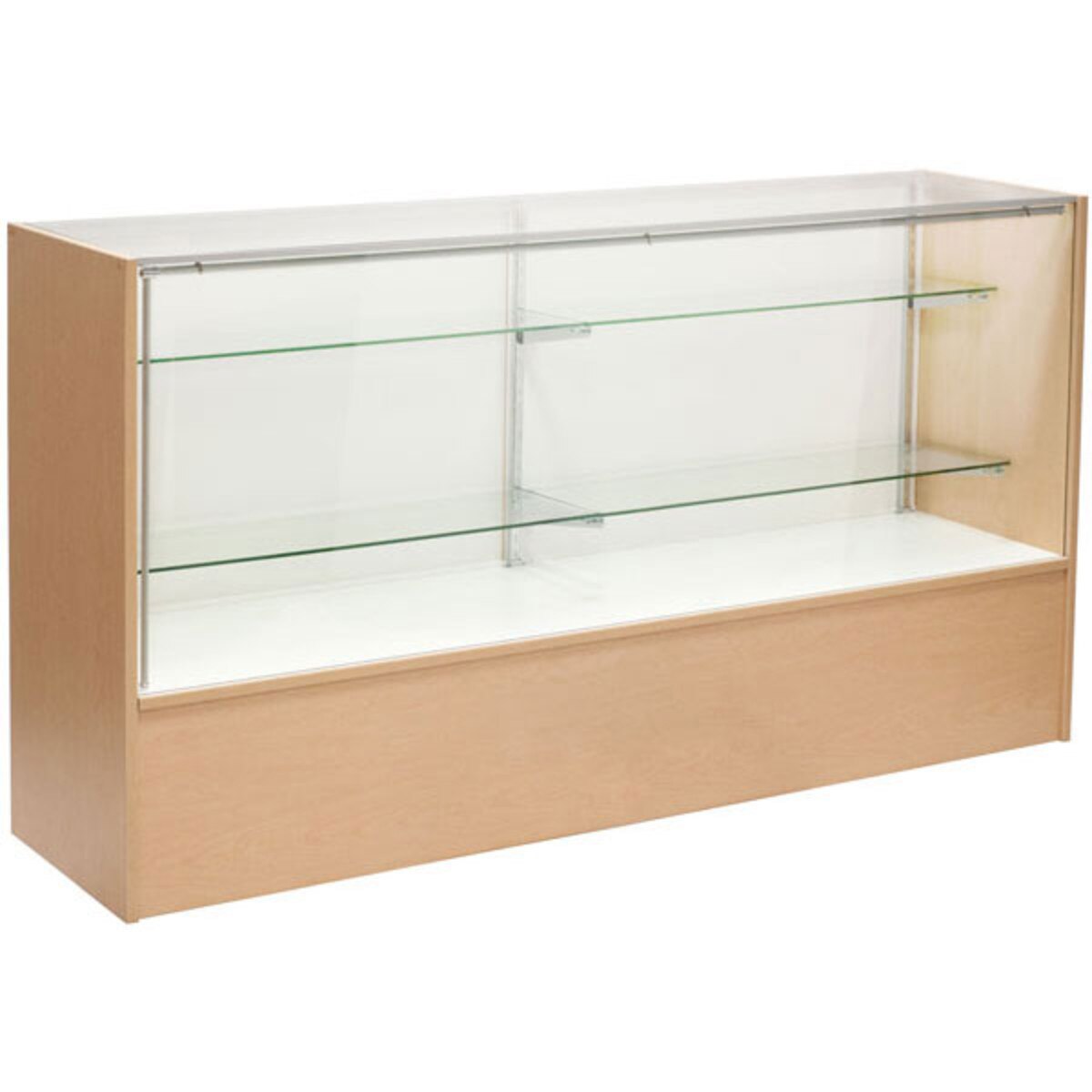 Full vision showcase - maple 70" with light