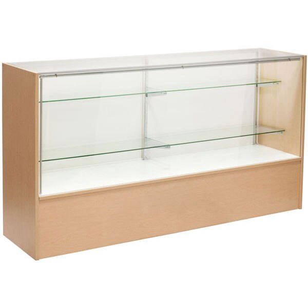 Full vision showcase - maple 70" with light