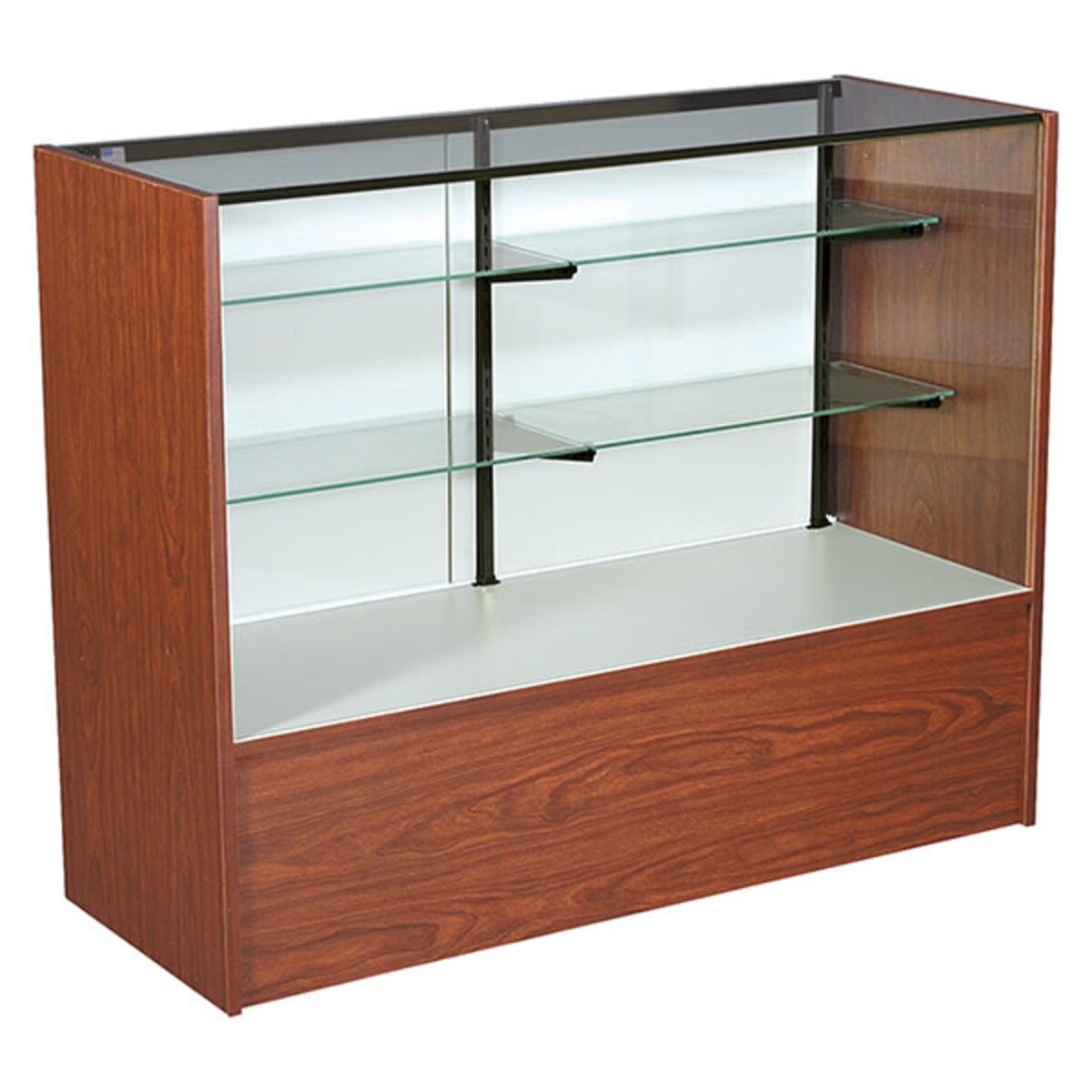 Full vision showcase - cherry 48" black trim