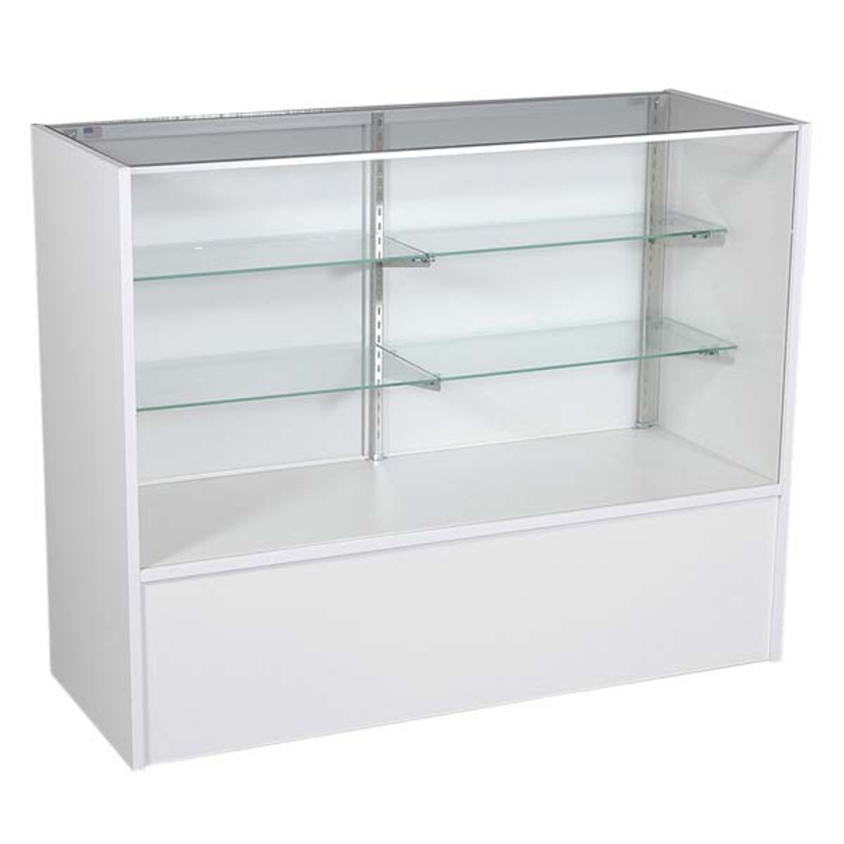 Full vision showcase - white 48" with light