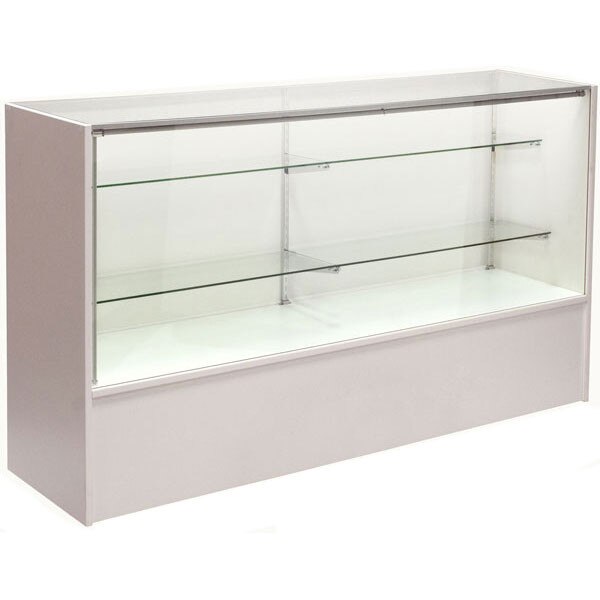 Full vision showcase - white 60" with light