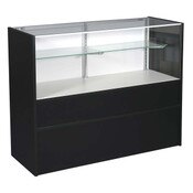 Half vision showcase - black 48" with light