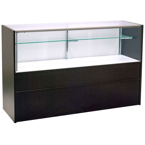 Half vision showcase - black 60" with light