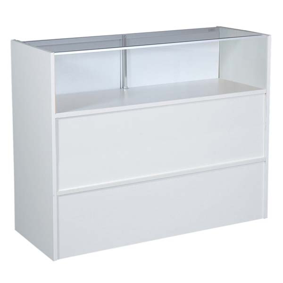 Jewelry showcase - white 60" with light