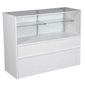 Half vision showcase - white 48" with light
