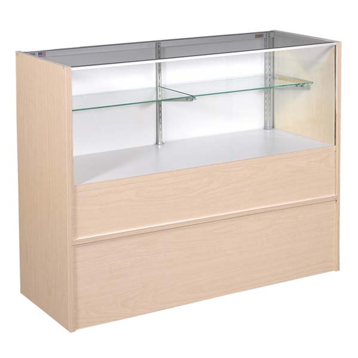 Half vision showcase - maple 48" with light