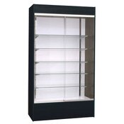 Wall unit display - black with light