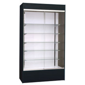 Wall unit display - black with light