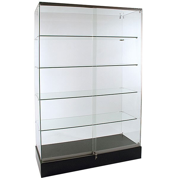 undertrykkeren patrice klassisk Glass Wall Showcase | Frameless Lockable Glass Cabinet