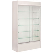 Wall unit display - white 48" with light