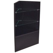 Open corner filler - black