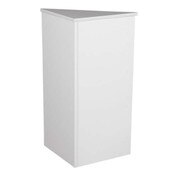 Closed corner filler - white