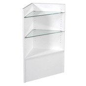 Open corner filler - white