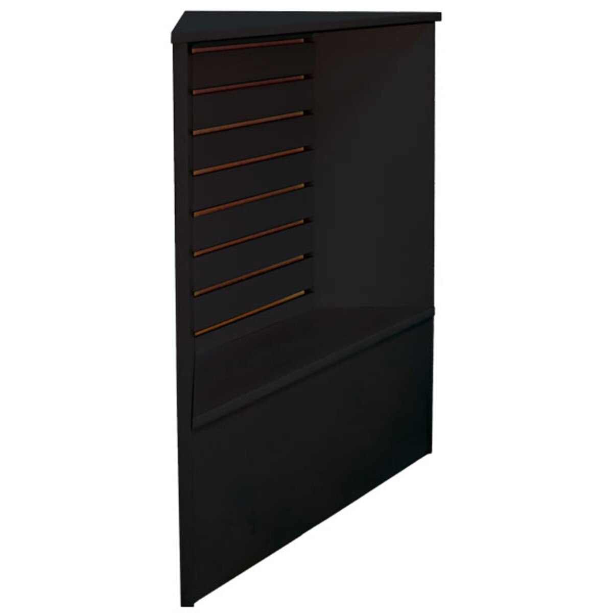 Slatwall Front Corner Filler -Black