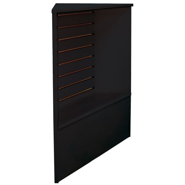 Slatwall Front Corner Filler -Black