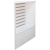 Slatwall Front Corner Filler - White