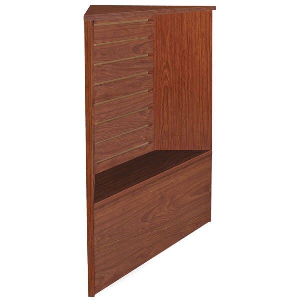 Slatwall Front Corner Filler - Cherry
