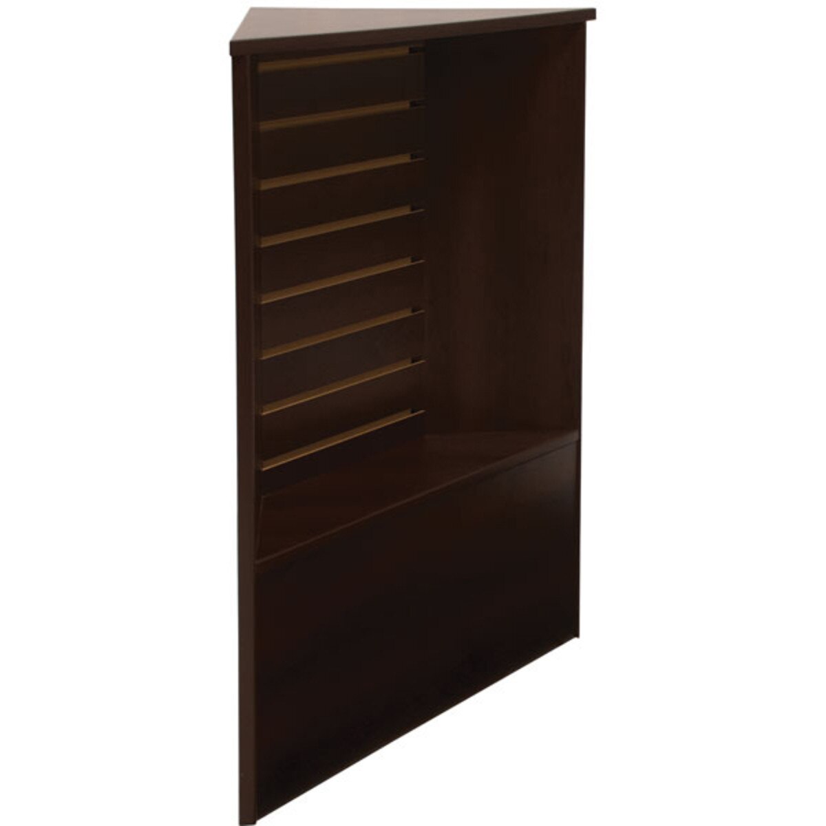 Slatwall Front Corner Filler - Chocolate Cherry