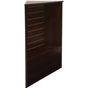 Slatwall Front Corner Filler - Chocolate Cherry