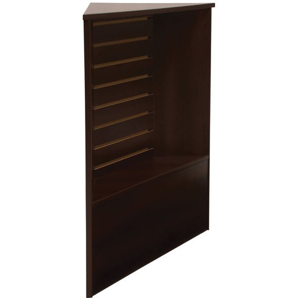 Slatwall Front Corner Filler - Chocolate Cherry