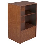 Flat top register stand - cherry
