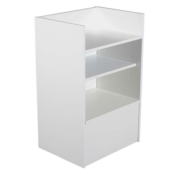 White Well Top Register Stand KC Store Fixtures