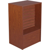 Slatwall Front Register Stand - Cherry