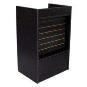 Slatwall Front Well-top Register Stand - Black