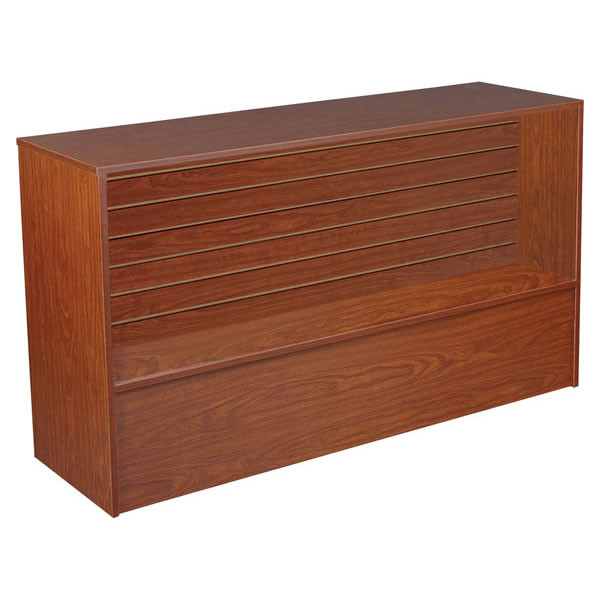Slatwall Front Wrap Counter 48 inch - Cherry