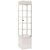 Display Tower Showcase - White