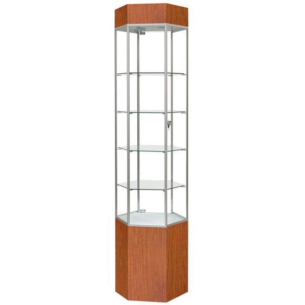 Display Tower Showcase  Hex Cherry HPL 