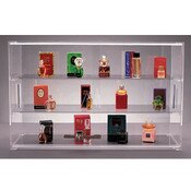 Acrylic countertop showcase with lock 21"w x 13"h x 7.5"d