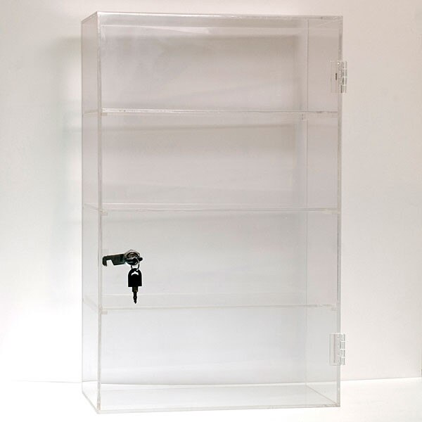 Acrylic countertop showcase 13"w x 21"h x 7.5"d
