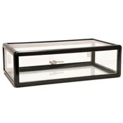Countertop Showcase - 30L x 18D x 9H Aluminum Frame - Black Finish