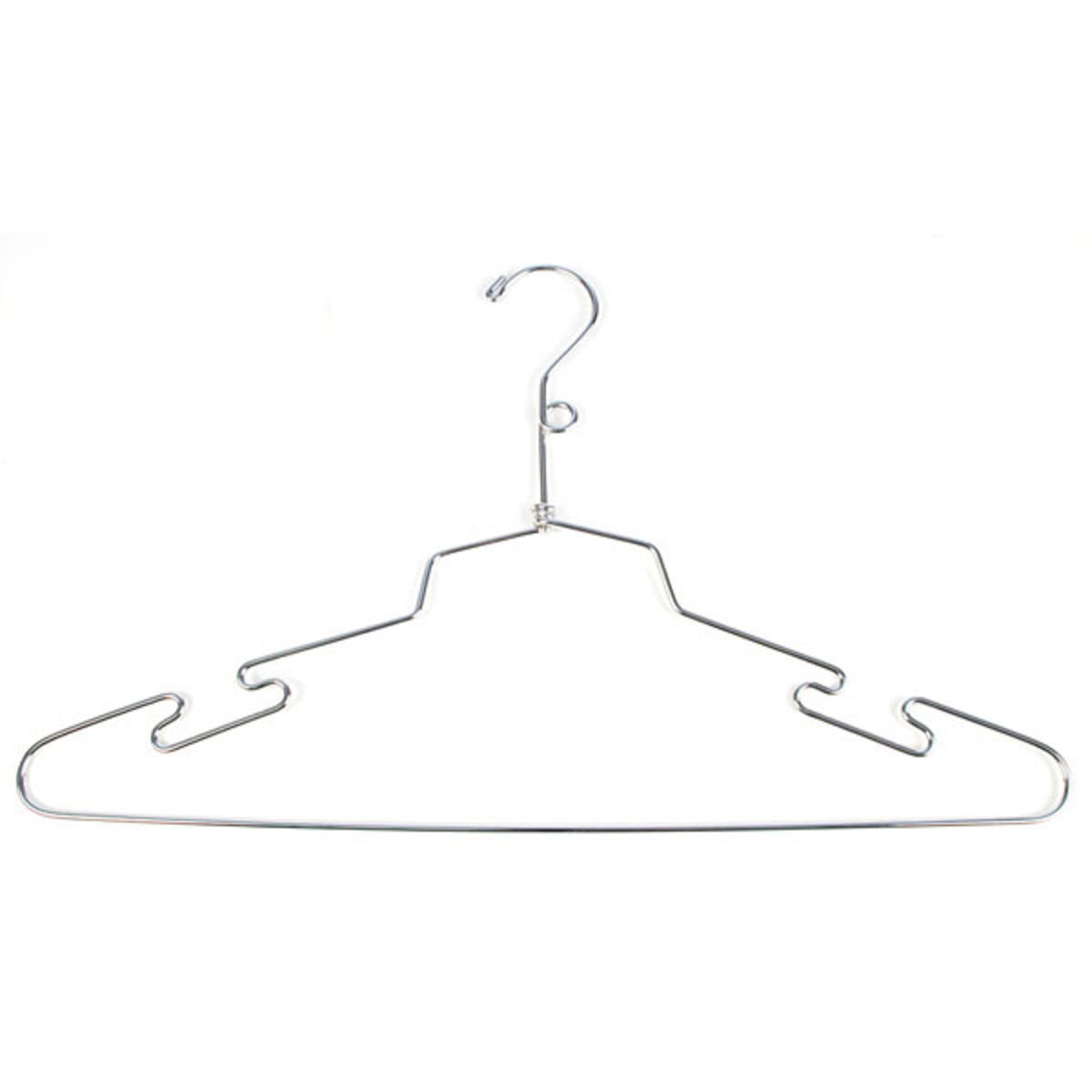 Lingerie hanger 16" with loop chrome