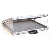 Portable display case angled top 24"w x 20"d x 3"h