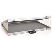 Portable display case angled top 34"w x 22"d x 3"h