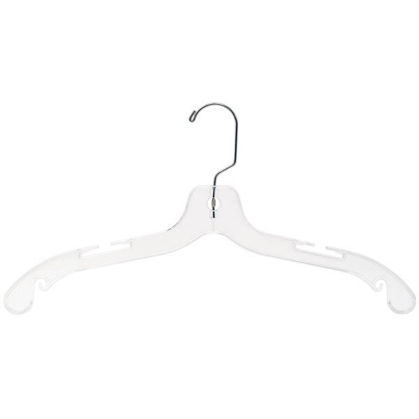 Shirt and dress hanger 17" super heavy weight - clear