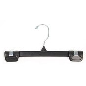 Pant/skirt hanger 10" unbreakable plastic - black