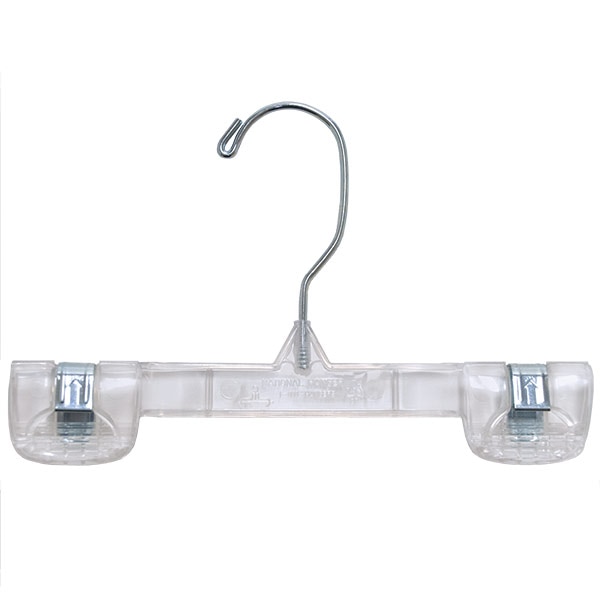 8 inch unbreakable pant hanger clear