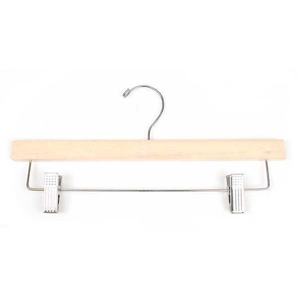 Wood pant hanger 14" natural