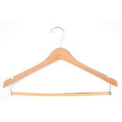 Contoured wood suit hanger 17" natural