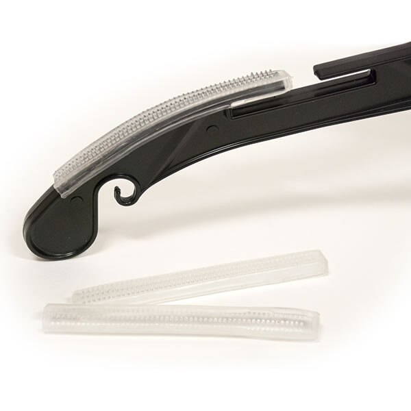 Non-slip hanger attachment clear rubber 200/bag