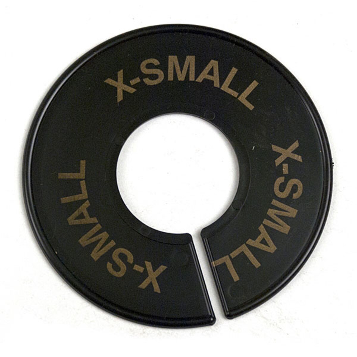 XS round size ring x small black gold print