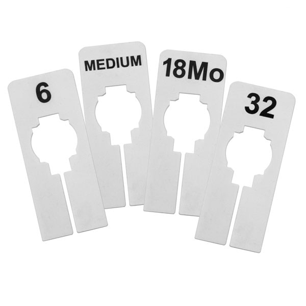 size ring white wblack print rectangular