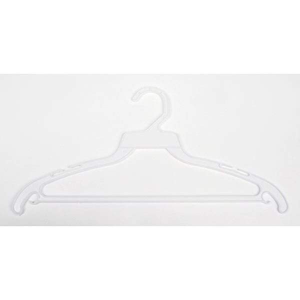 Plastic hanger 16" white