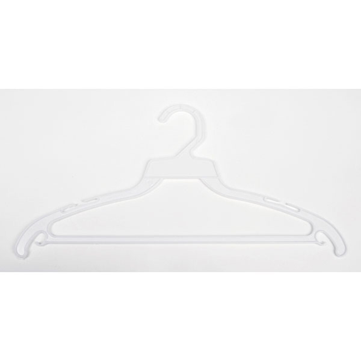 Plastic hanger 16" white